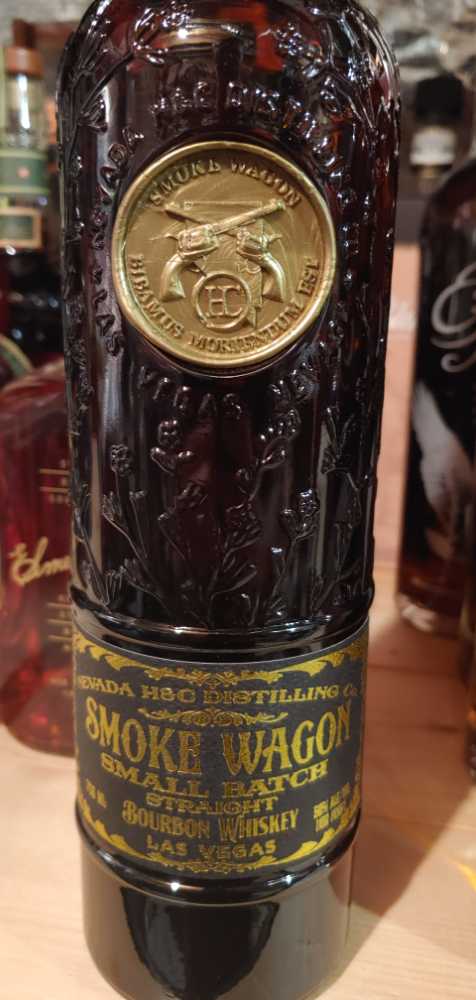 Smoke Wagon Small Batch - Nevada H&C Distilling Company (750mL) alcohol collectible [Barcode 858764003016] - Main Image 3