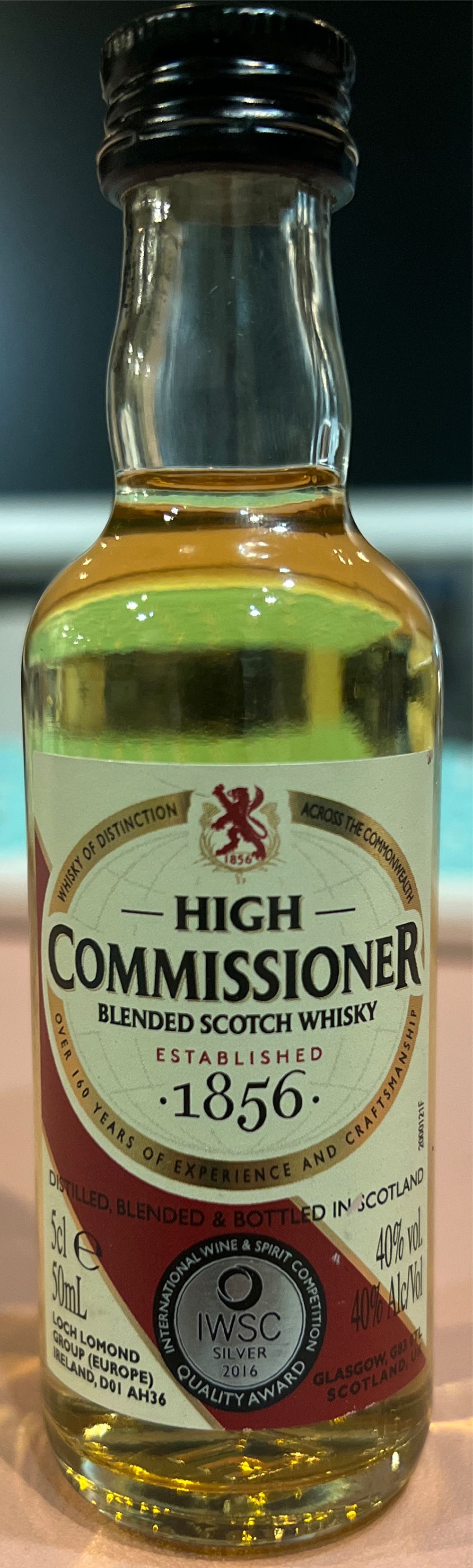 High Commissioner  (200 mL) alcohol collectible [Barcode 5016840100089] - Main Image 2