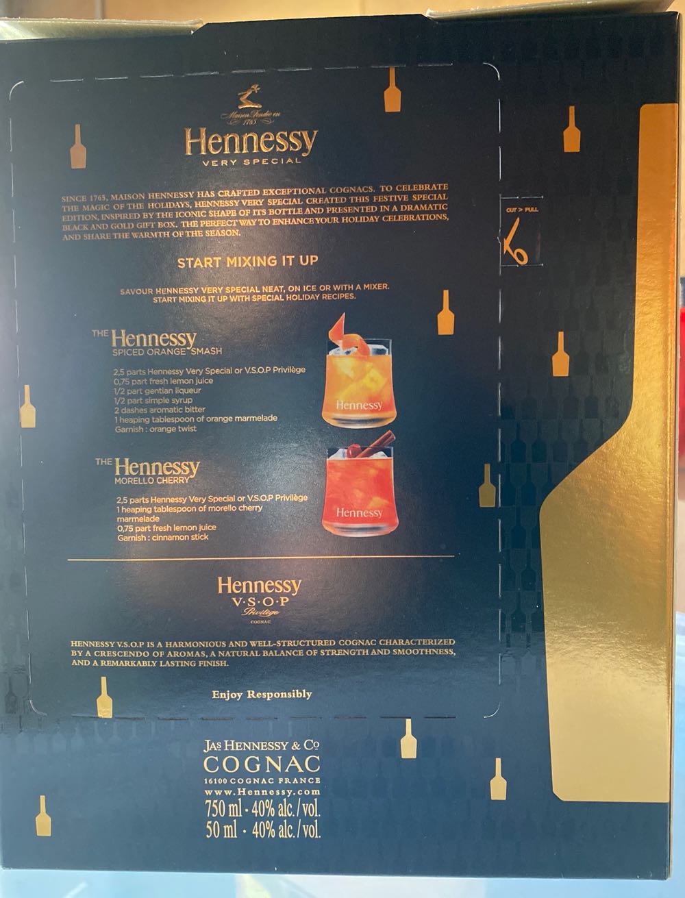 Hennessy Very Special - Empire Brewing Co. (1 L) alcohol collectible [Barcode 081753826925] - Main Image 2