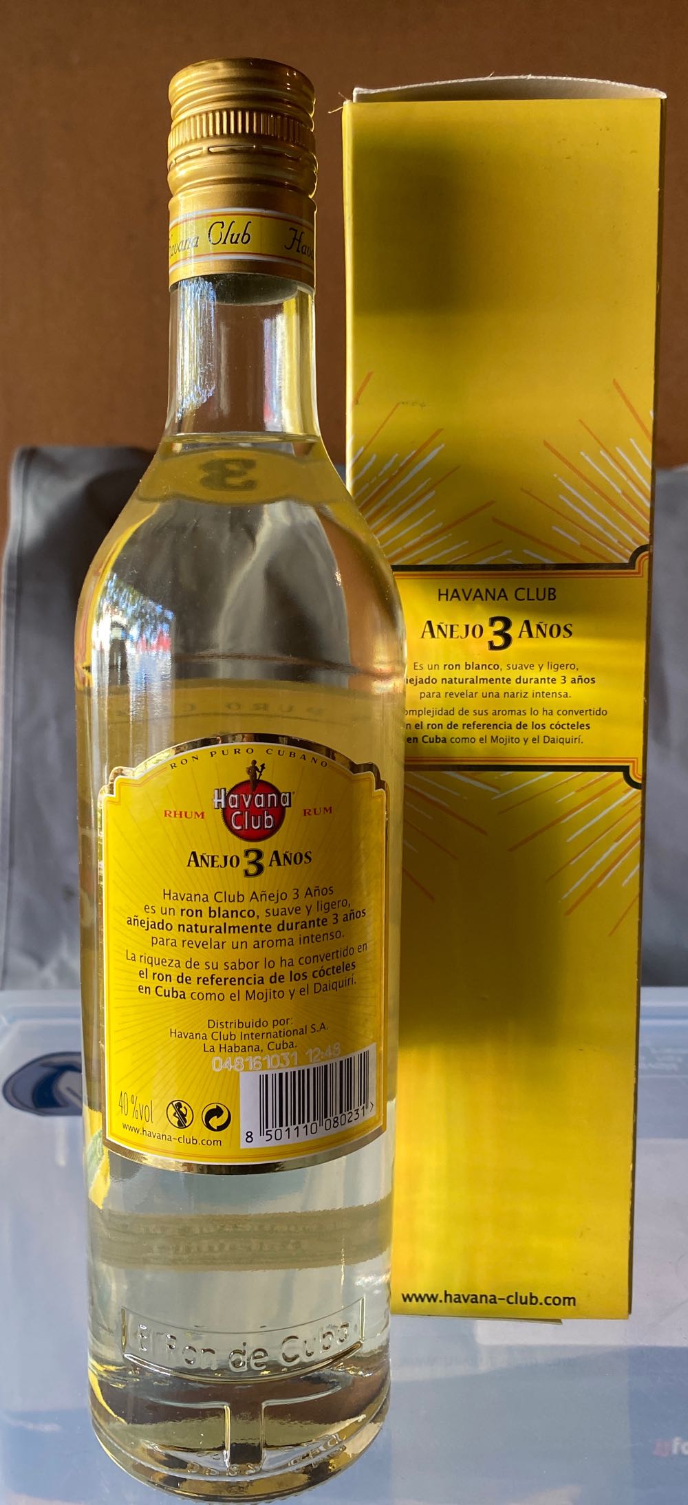 Ron Havana Club Añejo 3 Años  (750 mL) alcohol collectible [Barcode 8501110085601] - Main Image 2