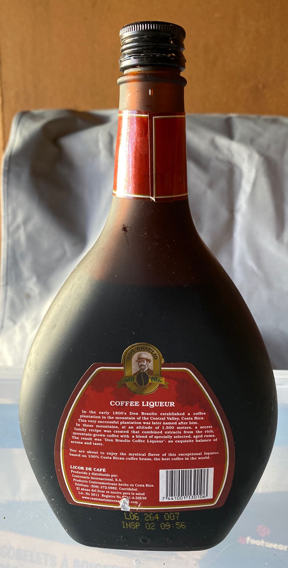 Don Braulio Coffee Liqueur  (.750 L) alcohol collectible [Barcode 7441001130106] - Main Image 2