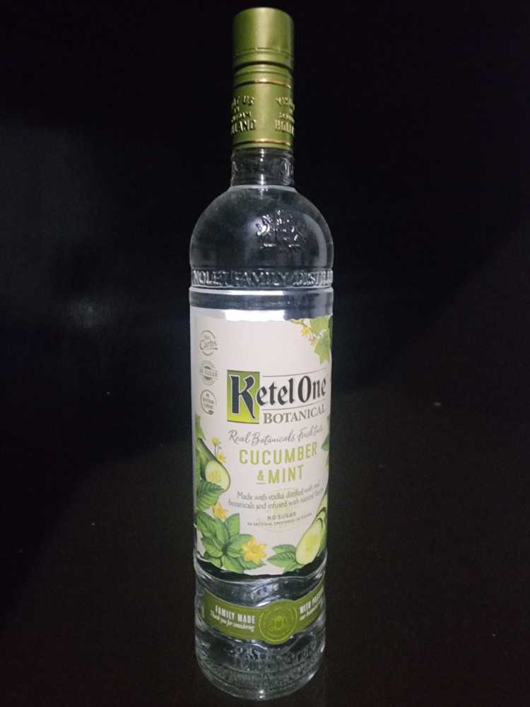 Ketel One Botanical Cucumber And Mint Flavored Vodka - Holland - Nolet Distillery- Schiedam- Holland (750mL) alcohol collectible [Barcode 085156875009] - Main Image 3