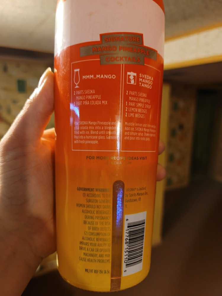 Svedka  (1 L) alcohol collectible [Barcode 617768151105] - Main Image 2