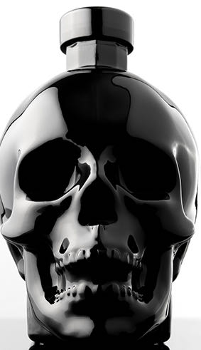 Crystal Head Agave Vodka Onyx. Black Skull - Globefill Inc. (750mL) alcohol collectible [Barcode 627040411889] - Main Image 2