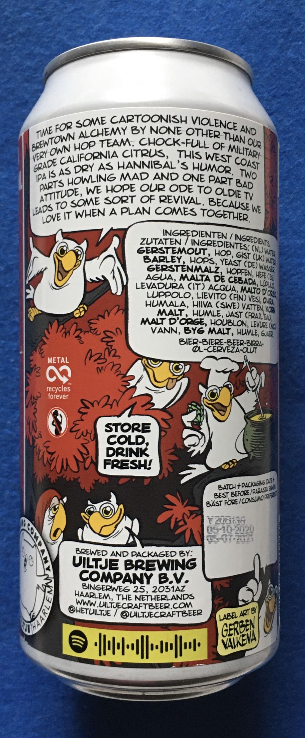 The H-TEAM - Uiltje Brewing Company (440 mL) alcohol collectible [Barcode 8719325540550] - Main Image 3