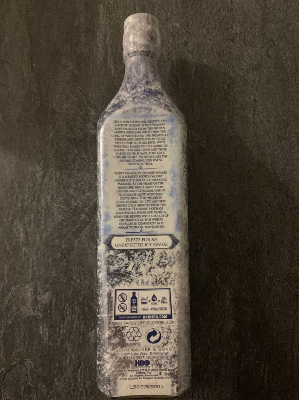 Johnnie Walker White Walker - Johnnie Walker & Sons (700 mL) alcohol collectible [Barcode 5000267173092] - Main Image 3