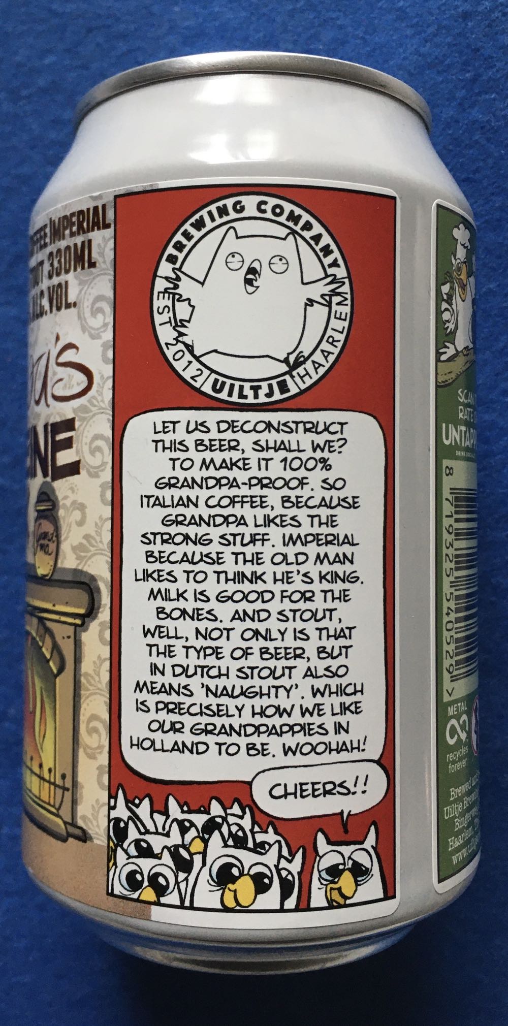 Grandpa’s Caffeine Fix Vol.2 - Uiltje Brewing Company (330 mL) alcohol collectible [Barcode 8719325540529] - Main Image 3