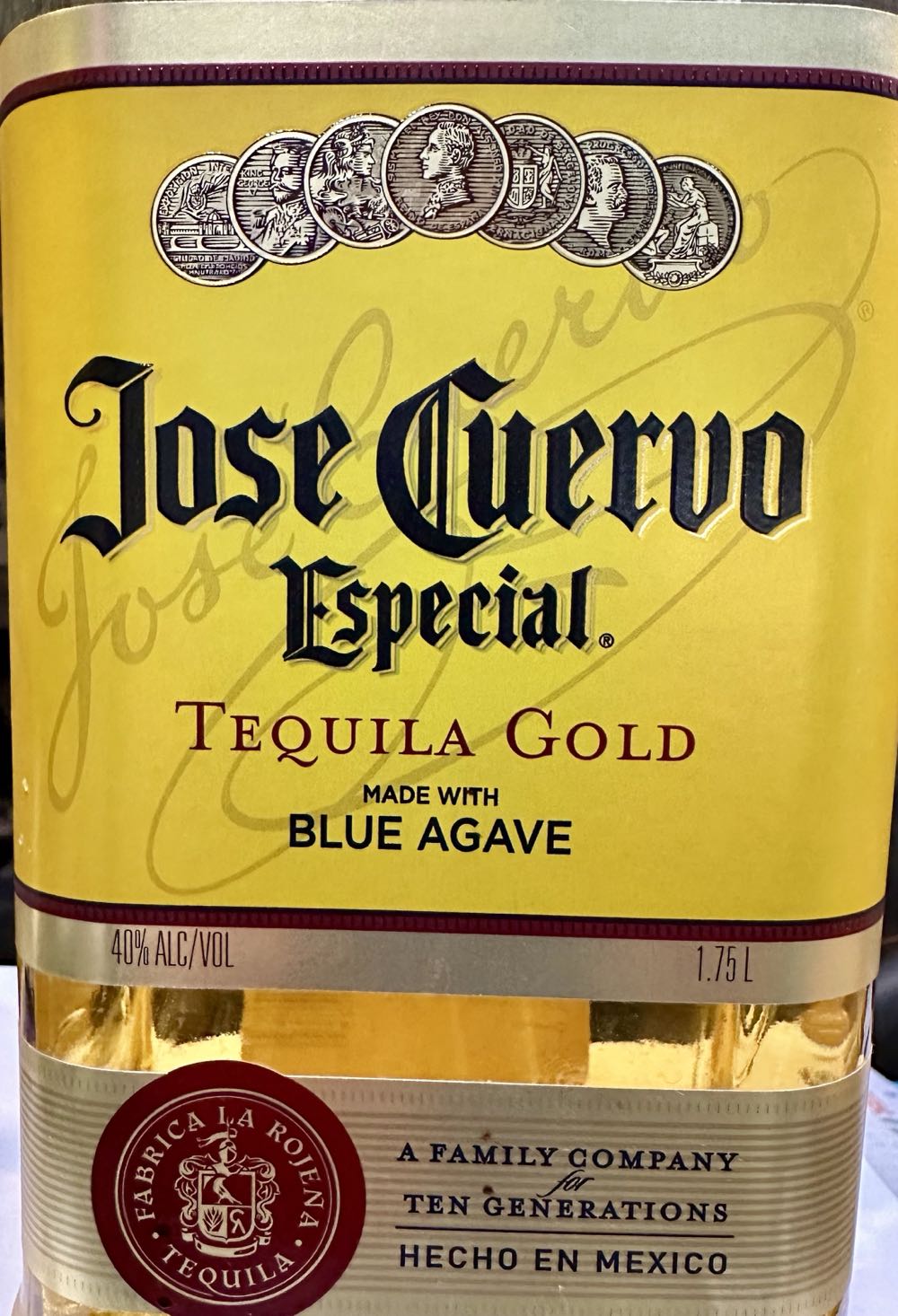 Tequila Gold - Jose Quervo alcohol collectible [Barcode 811538010764] - Main Image 2