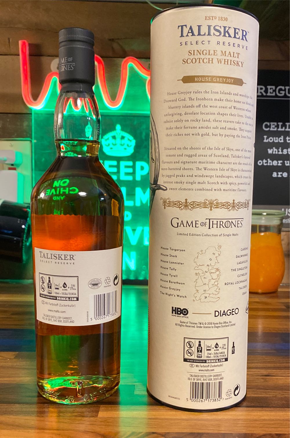 Talisker Select Reserve Game of Thrones (House Greyjoy) - The Talisker Distillery (700 mL) alcohol collectible [Barcode 5000267173832] - Main Image 3