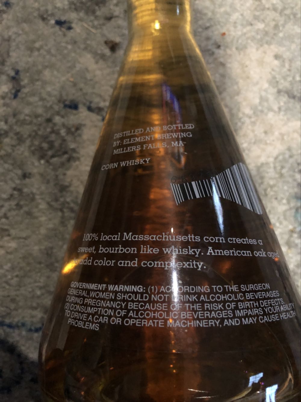 Element Si Lo Corn Whiskey - Element Brewing & Distilling (750 mL) alcohol collectible [Barcode 689771256566] - Main Image 2