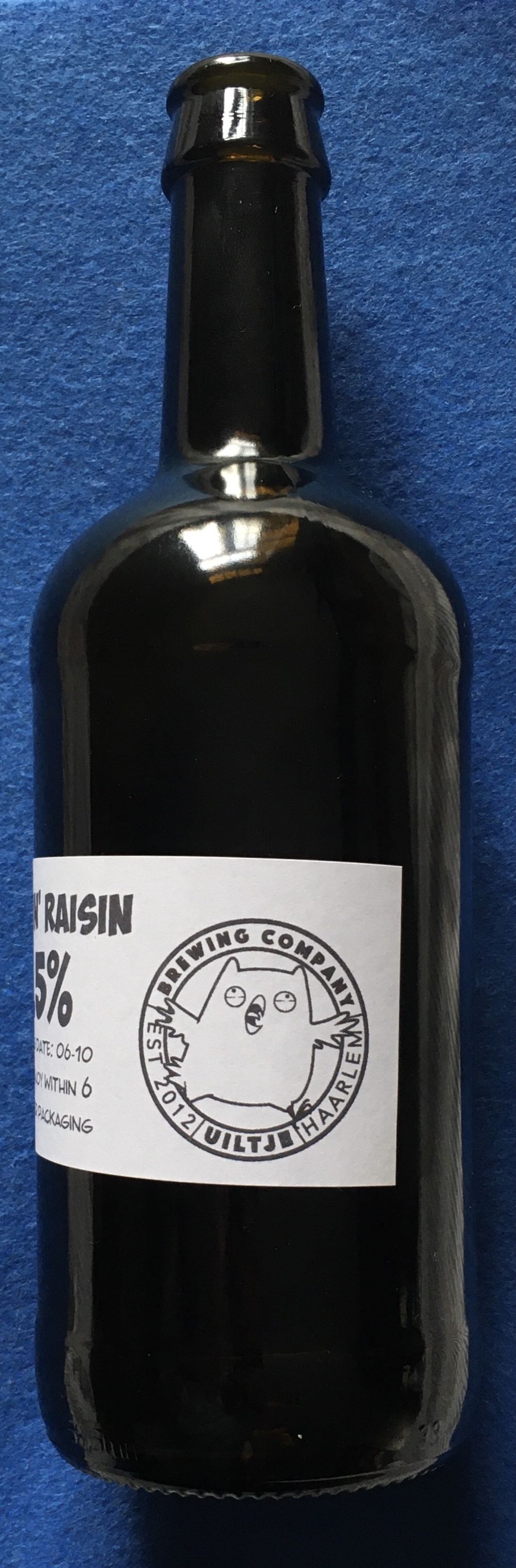 Blazin’ Raisin - Uiltje Brewing Company (500 mL) alcohol collectible - Main Image 2
