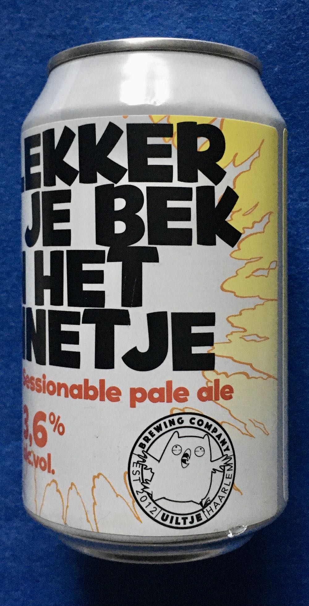 FF Lekker Met Je Bek In Het Zonnetje - Uiltje Brewing Company (330 mL) alcohol collectible [Barcode 8719325540116] - Main Image 2