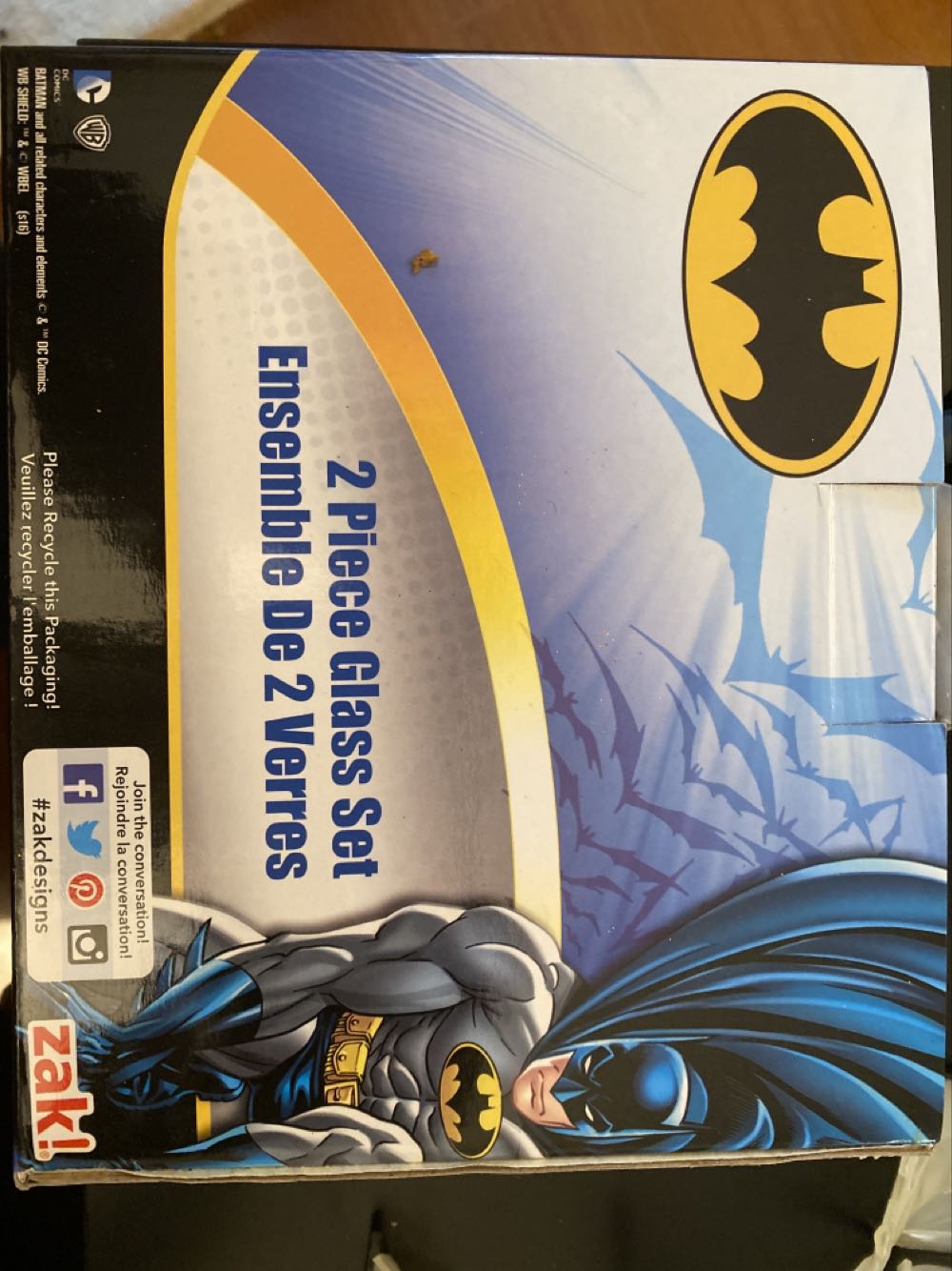 Batman Glasses Set Of 2 By Zak Designs  alcohol collectible [Barcode 707226856281] - Main Image 2