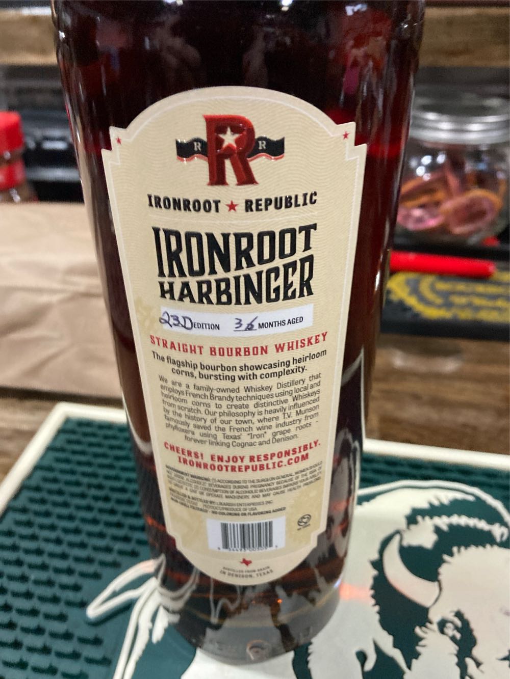 Ironroot Harbinger - Ironroot Republic (750 mL) alcohol collectible [Barcode 854493005055] - Main Image 2