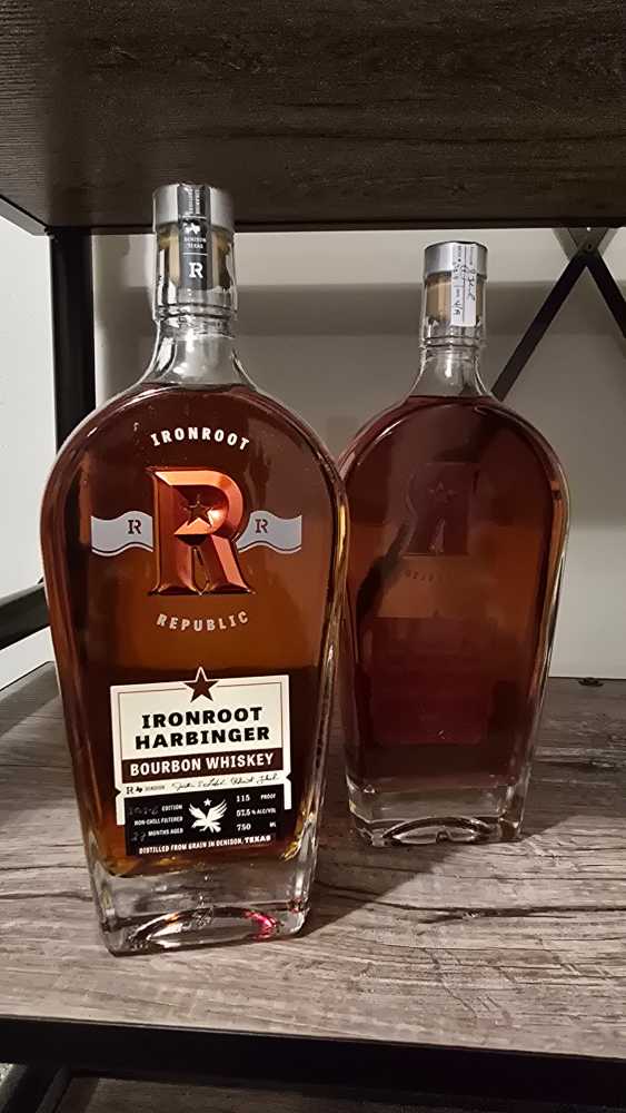 Ironroot Harbinger Bourbon Wiskey - Ironroot Republic Distillery (750 mL) alcohol collectible [Barcode 854493005055] - Main Image 2