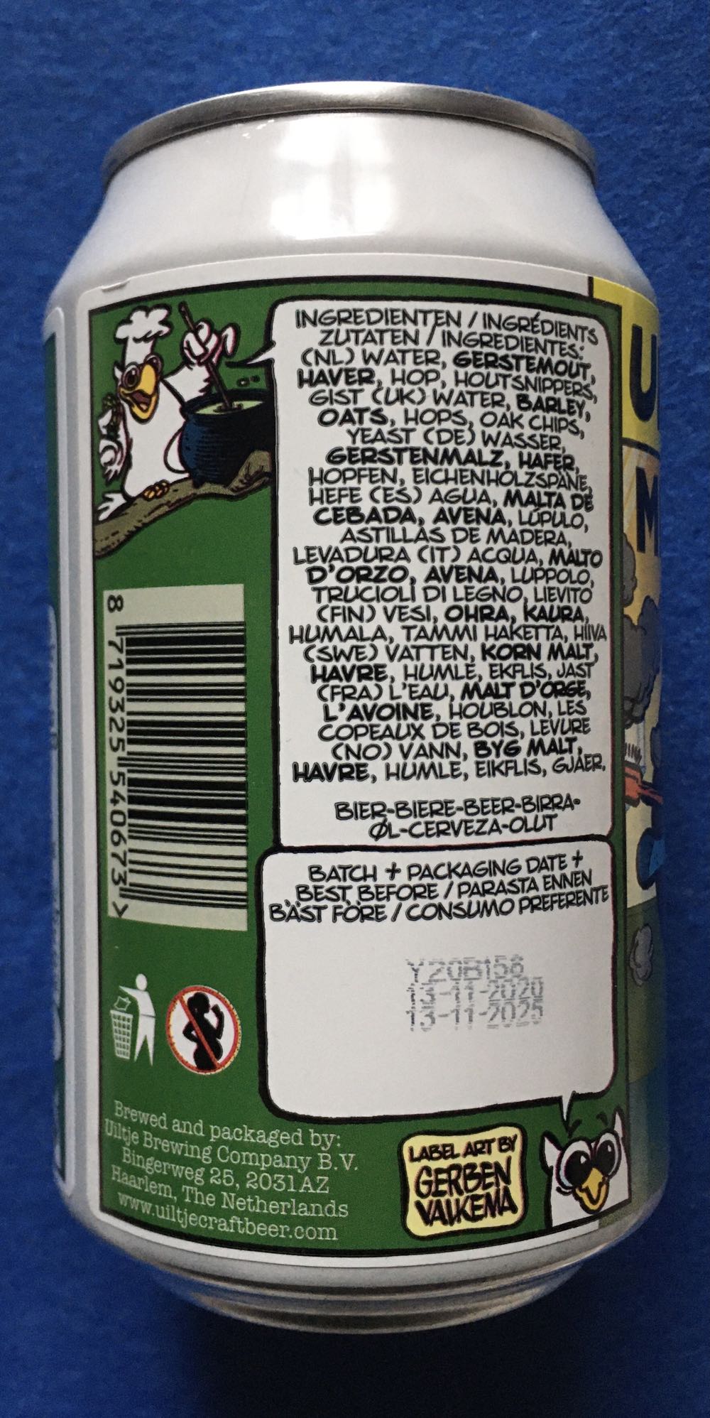 Mind Your Step! Peat Smoke Edition - Uiltje Brewing Company (330 mL) alcohol collectible [Barcode 8719325540673] - Main Image 4