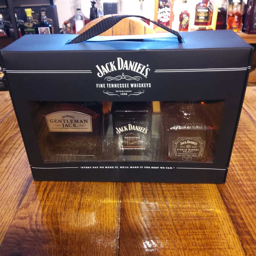 Jack Daniel’s Fine Tennessee Whiskeys ”3pk” Gentleman Jack, Sinatra, & Single Barrel Select - Jack Daniels’ Distillery (375 mL) alcohol collectible [Barcode 082184203767] - Main Image 4