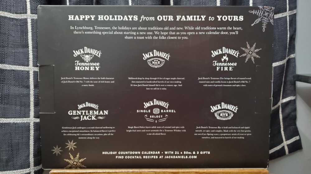 Holiday Advent Calendar 2021 - Jack Daniel‘s Distillery (50 mL) alcohol collectible [Barcode 082184205020] - Main Image 3