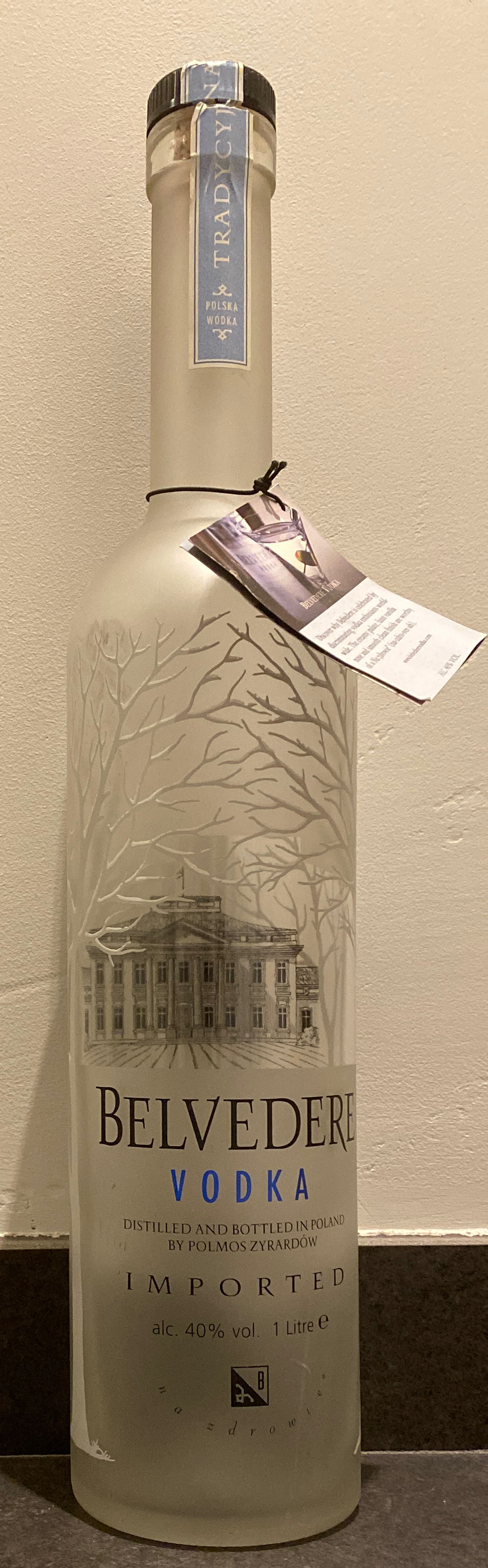 Belvedere Vodka - Polmos Zyrardów (1 L) alcohol collectible [Barcode 087116069817] - Main Image 2