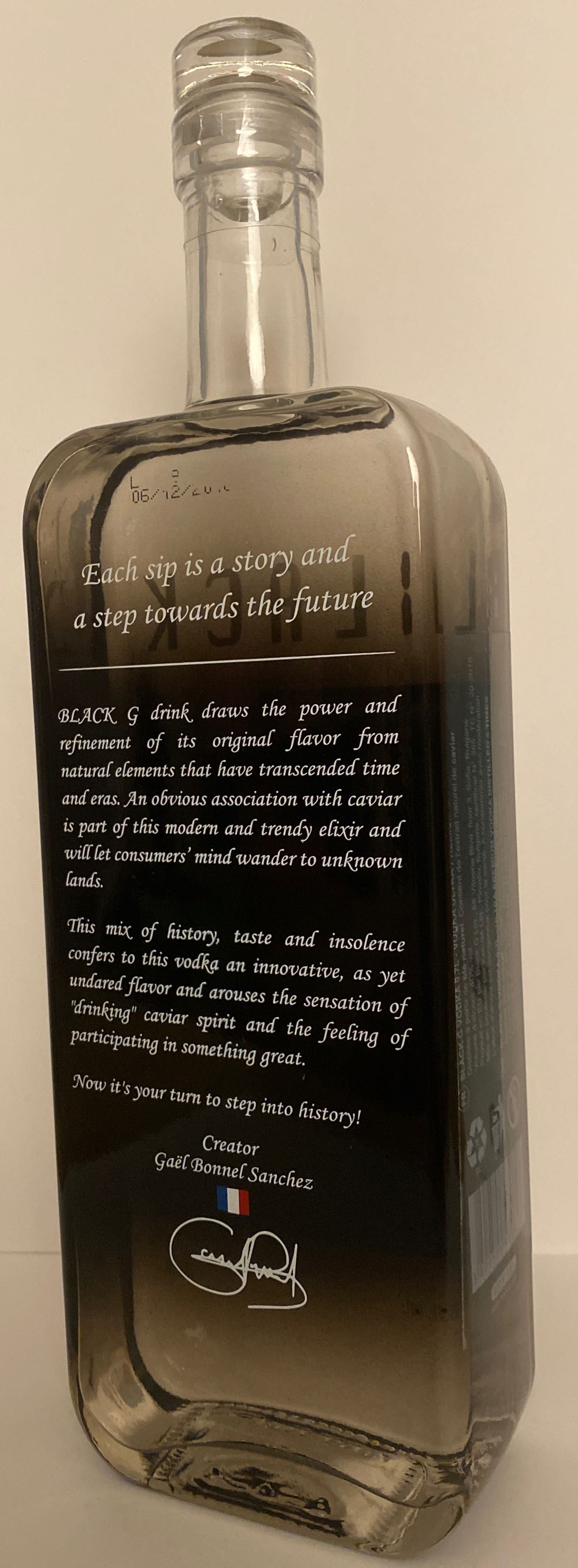 Black G Caviar Flavored Vodka - Keti 94 Ltd (700 mL) alcohol collectible [Barcode 3800500469058] - Main Image 2
