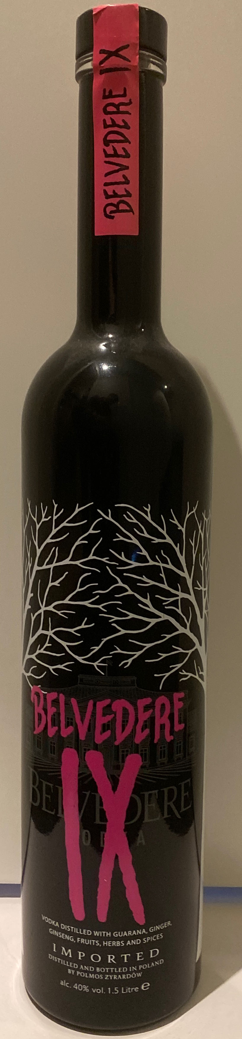 Belvedere Vodka IX 1,5L - Polmos Zyrardów (1500 mL) alcohol collectible [Barcode 5901041003102] - Main Image 2