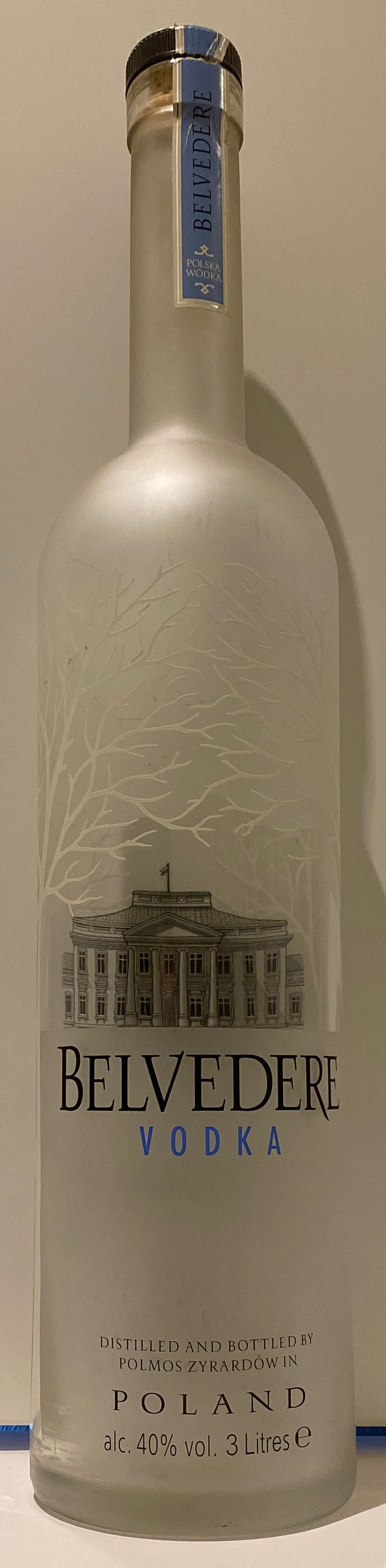 Belvedere 3l Vodka Pure Vodka Belvedere Vodka 3l 40% - Polmos Zyrardów (3000 mL) alcohol collectible [Barcode 5901041003164] - Main Image 2