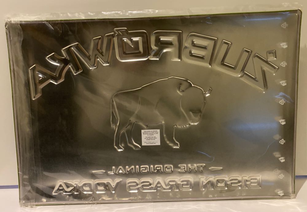 Zubrówka - Metal Promotional Plate - Zubrowka alcohol collectible - Main Image 3