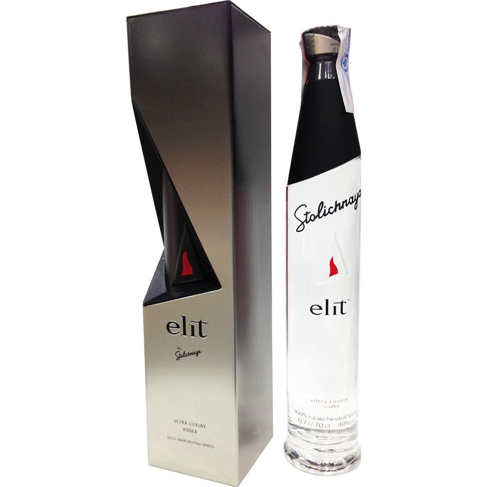 Elit Vodka Stolichnaya Elit Plechovej Tube - Stoli Group (700 mL) alcohol collectible [Barcode 4750021002915] - Main Image 4