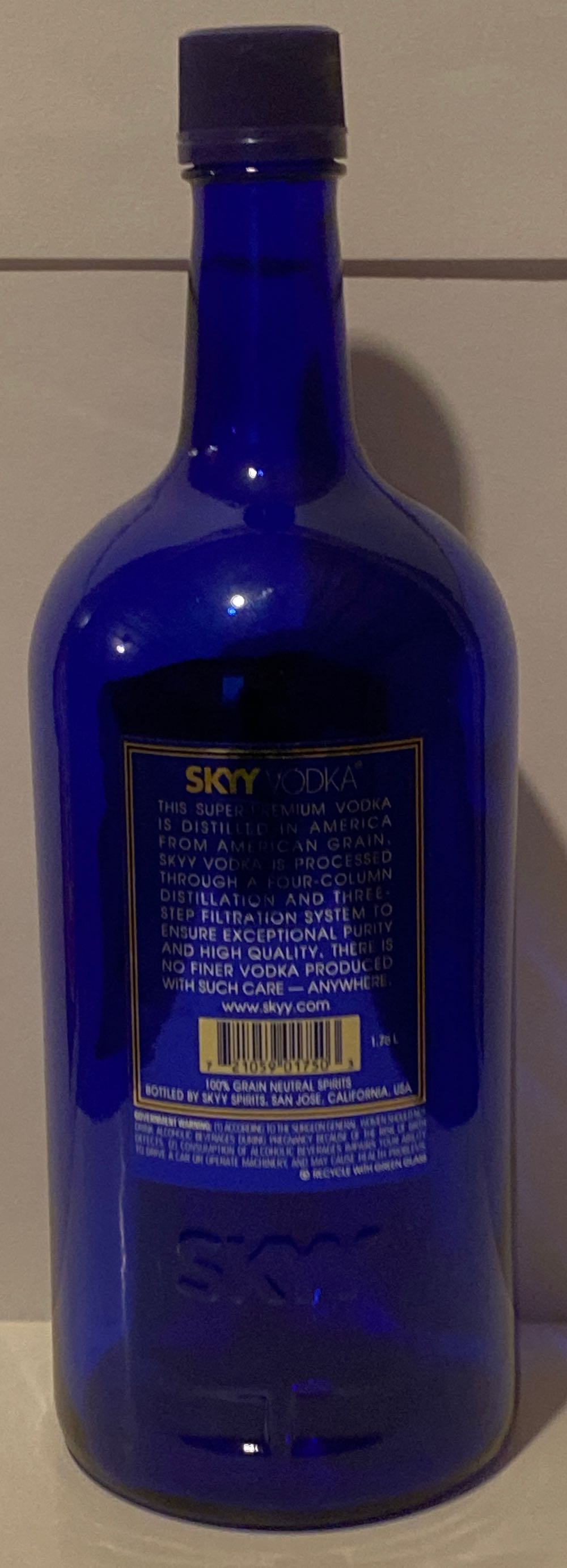 Skyy - Dummy 1,75L - Skyy Spirits, LLC (1750 mL) alcohol collectible - Main Image 2