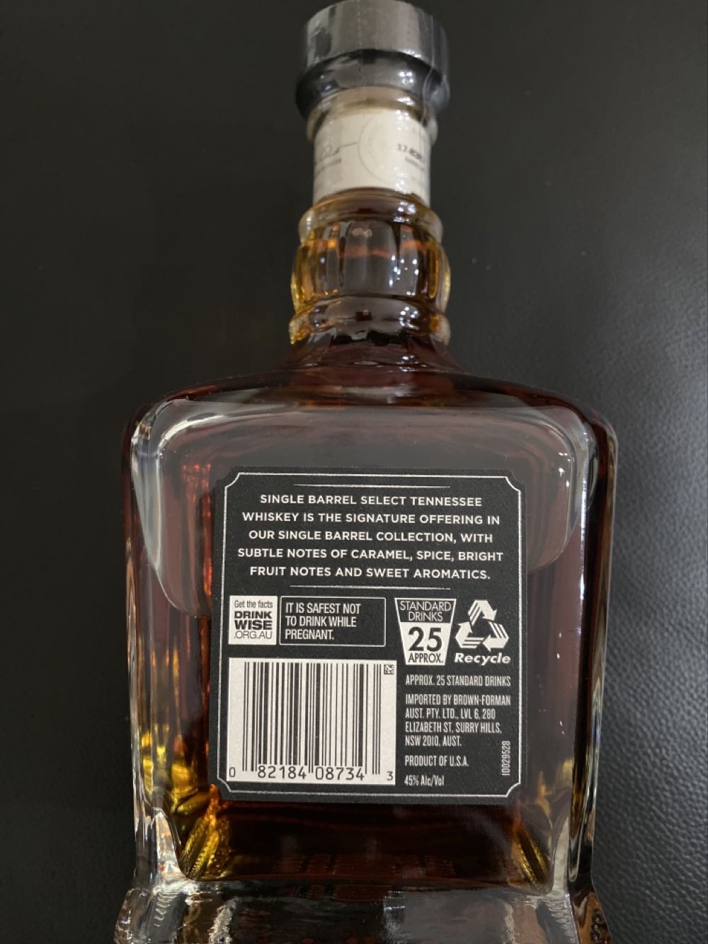 DJ Jack Daniel’s Single Barrel Select Custom - Jack Daniel Distillery (750 mL) alcohol collectible [Barcode 082184087343] - Main Image 2