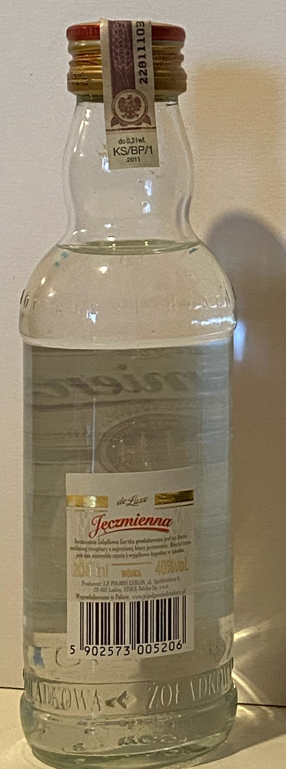 Jęczmienna Zoladkowa Gorzka 20cl  (200 mL) alcohol collectible [Barcode 5902573005206] - Main Image 2