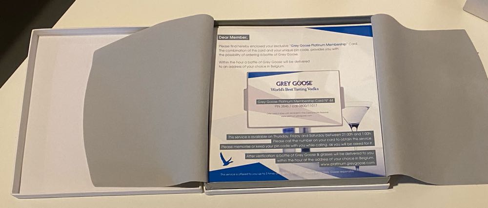 Grey Goose Platinum Membership Card - Grey Goose SAS alcohol collectible - Main Image 2