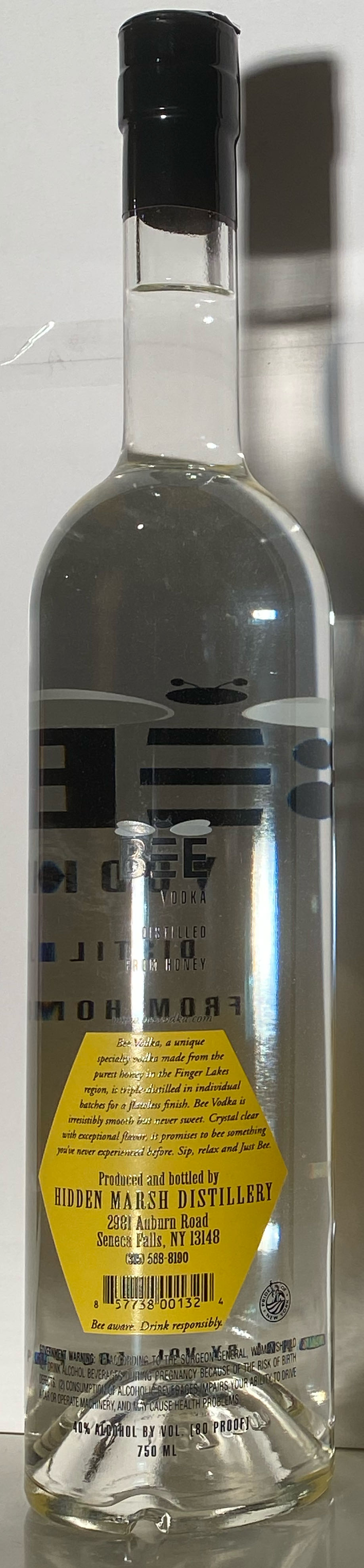 Bee Vodka - Hidden Marsh Distillery (750 mL) alcohol collectible [Barcode 857738001324] - Main Image 2