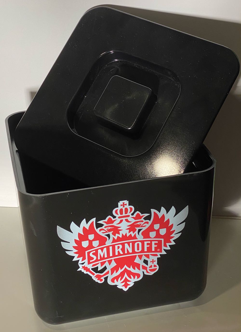 Smirnoff Small Black Ice Bucket - Smirnoff Co. alcohol collectible - Main Image 2