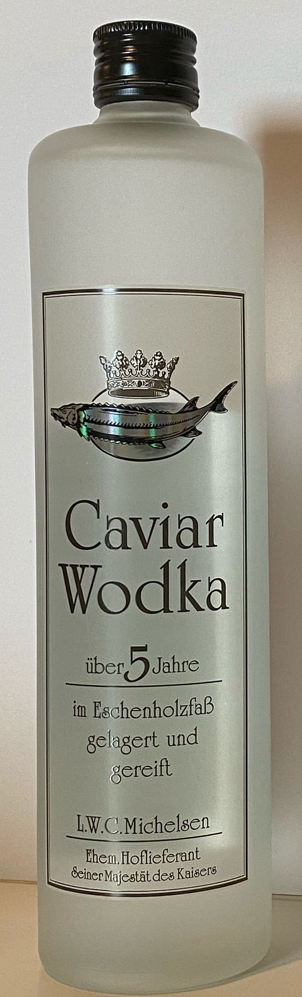 Caviar Wodka 5 Years On Barrel - L.W.C. Michelsen Hamburg (500 mL) alcohol collectible [Barcode 4000996050139] - Main Image 1