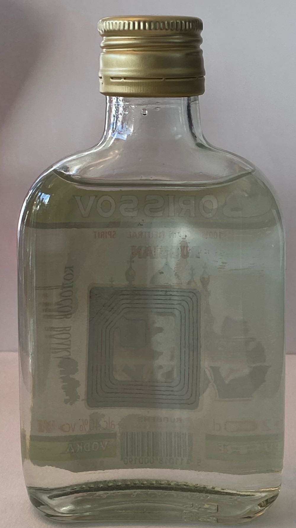 Borissov Vodka 20cl - Rubbens (200 mL) alcohol collectible [Barcode 5411018000190] - Main Image 2