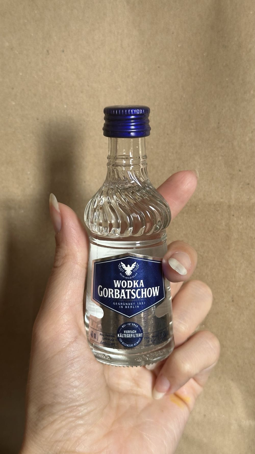 Gorbatschow Wodka 4cl - Gorbatschow Wodka Kg (40 mL) alcohol collectible [Barcode 4003310187009] - Main Image 3