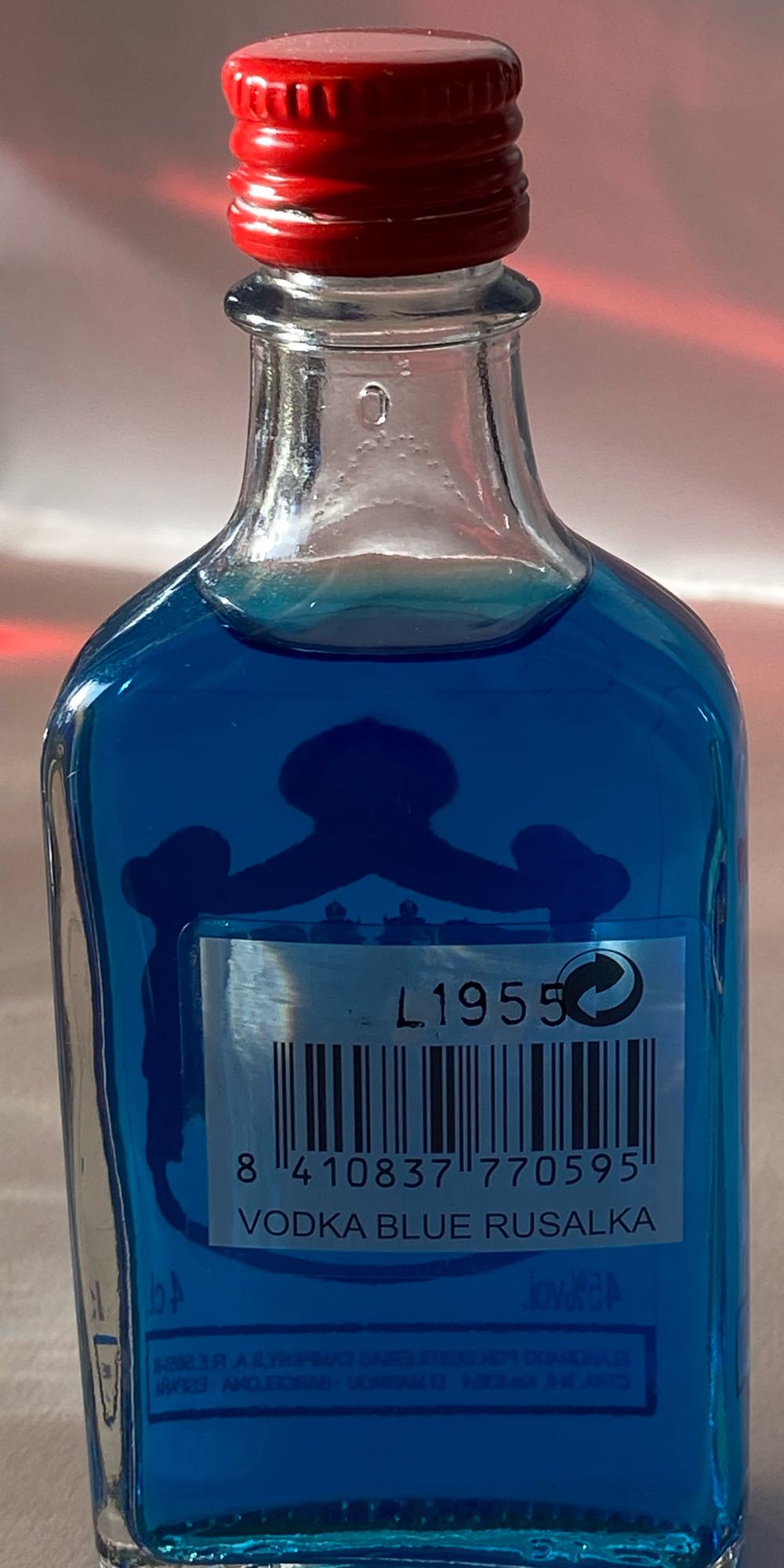 Rusalka Blue Vodka 4cl - Destilerias Cameny S.A (40 mL) alcohol collectible [Barcode 8410837770595] - Main Image 2
