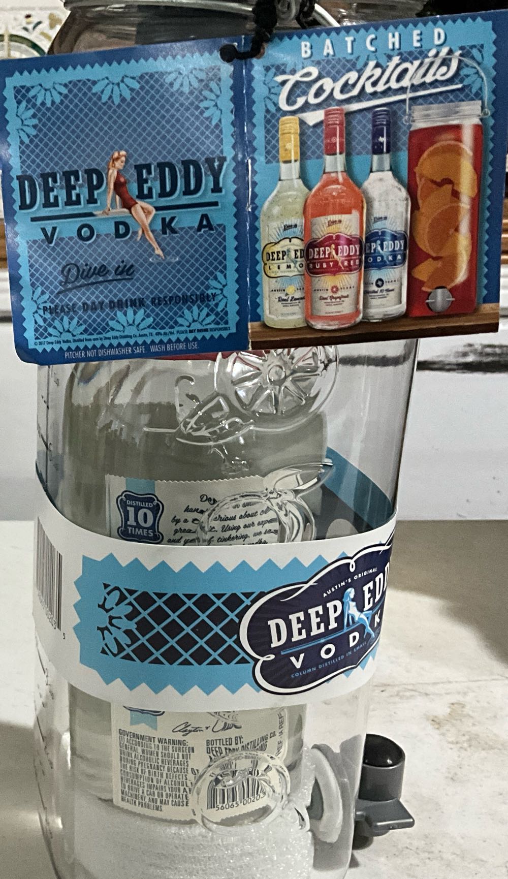 Deep Eddy Vodka 750ML - Deep Eddy Distilling Co. (750 mL) alcohol collectible [Barcode 856065002035] - Main Image 3