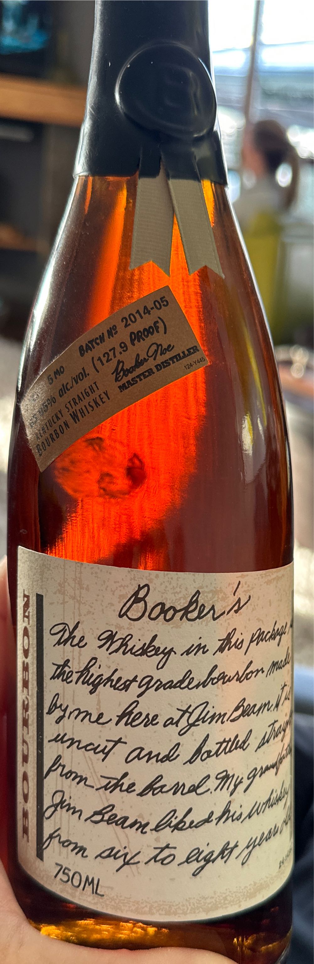 Booker’s Batch 2014-05 - Jim Beam Distillery, Clermont, KY (750 mL) alcohol collectible [Barcode 080686011408] - Main Image 2
