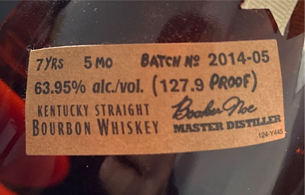 Booker’s Batch 2014-05 - Jim Beam Distillery, Clermont, KY (750 mL) alcohol collectible [Barcode 080686011408] - Main Image 4