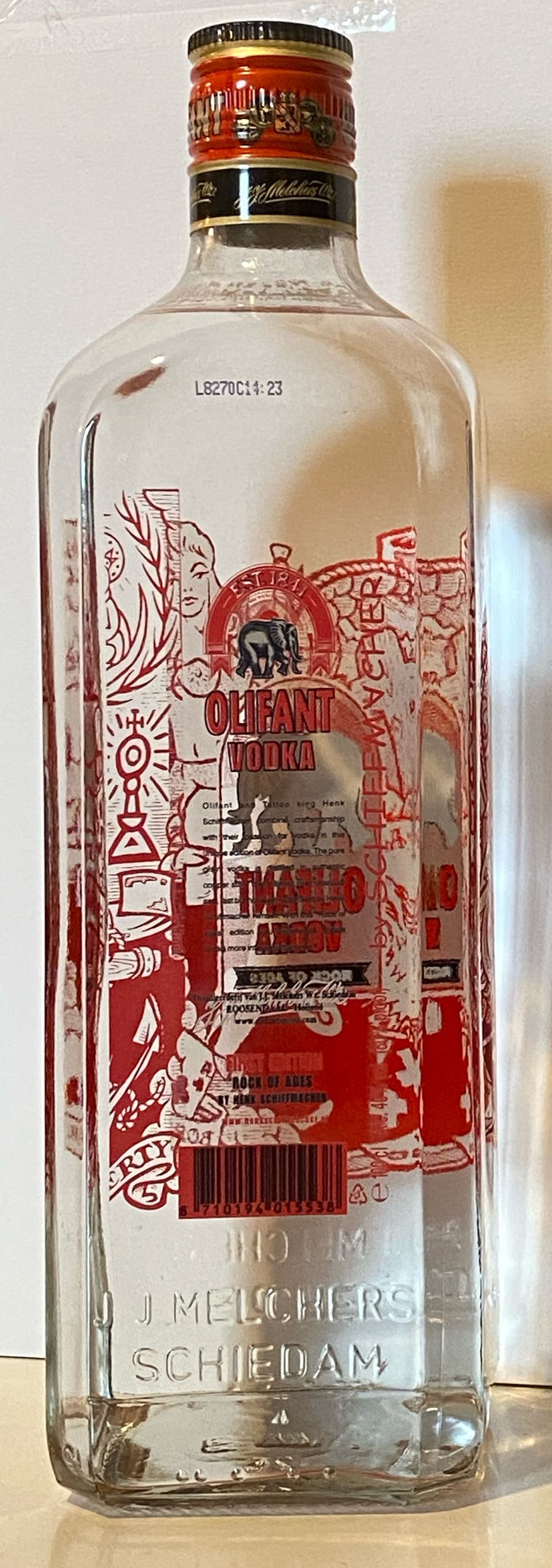 Olifant Vodka Rock Of Ages 1L - J.J. Melchers (1000 mL) alcohol collectible [Barcode 8710194015538] - Main Image 2
