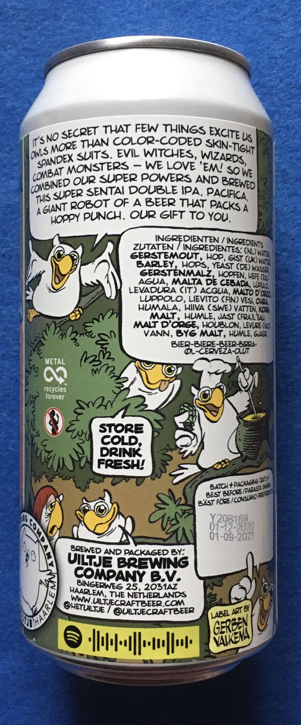 Pacific Rangers - Uiltje Brewing Company (440 mL) alcohol collectible [Barcode 8719325540604] - Main Image 3