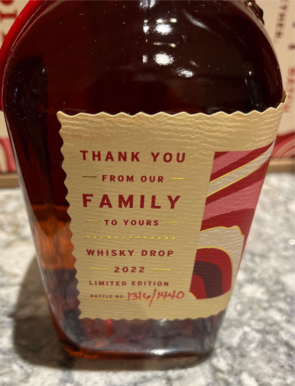 Maker’s Mark Whiskey Drop Exclusive - Makers Mark Distillery, Inc. (750 mL) alcohol collectible [Barcode 085246501610] - Main Image 4