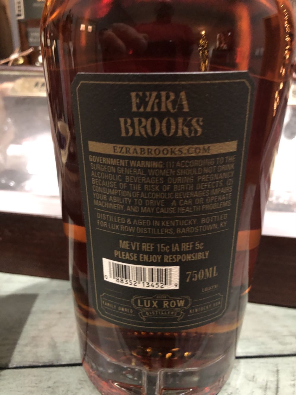 Ezra Brooks Distillers Collection - Lux Row Distillers (750 mL) alcohol collectible [Barcode 088352134529] - Main Image 2