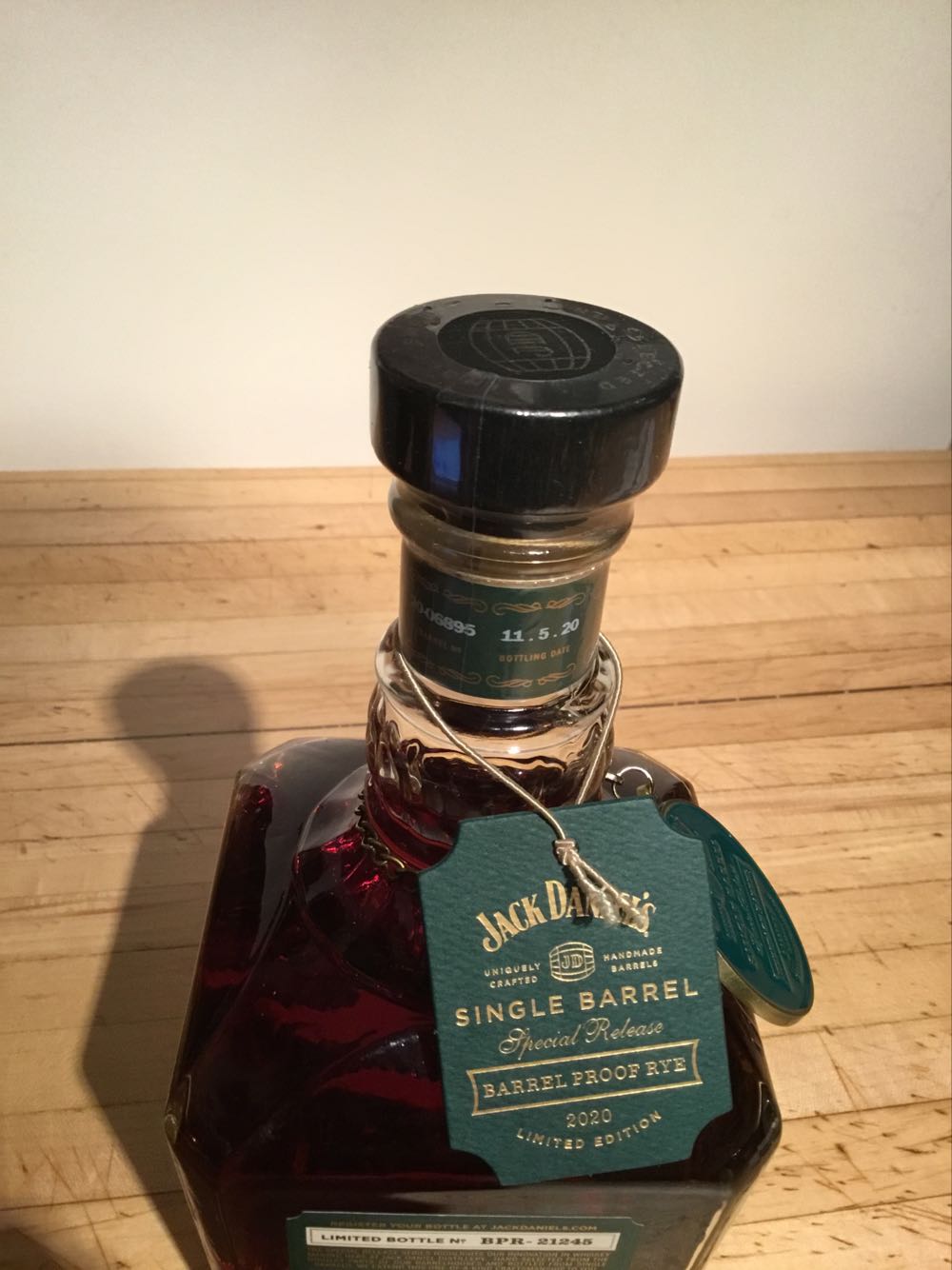 Jack Daniels Special Release Barrel Proof Rye - Jack Daniel Distillery (750 mL) alcohol collectible [Barcode 082184005040] - Main Image 4