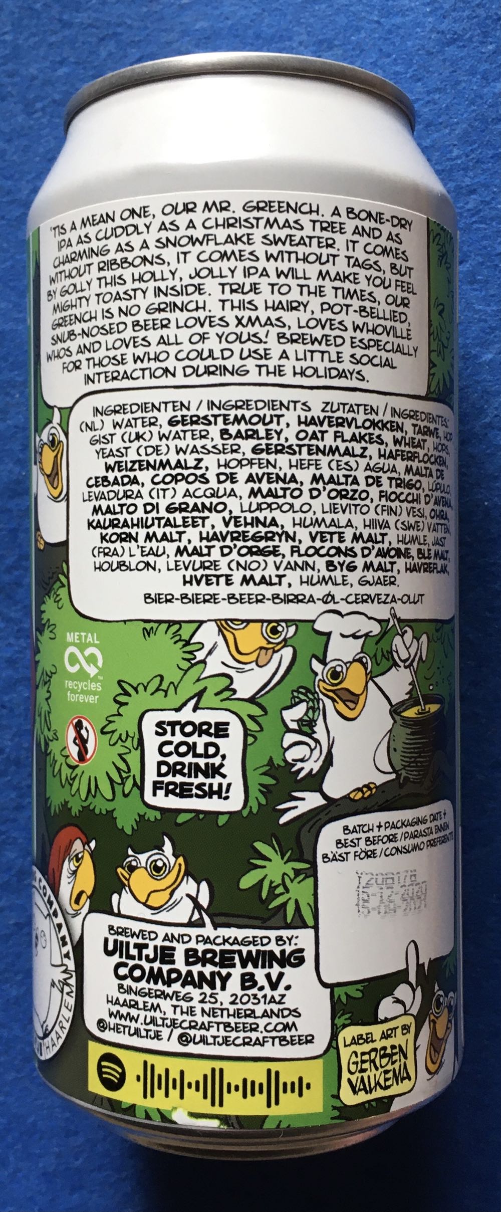 The Greench Stole X-mas - Uiltje Brewing Company (440 mL) alcohol collectible [Barcode 8719325540635] - Main Image 3