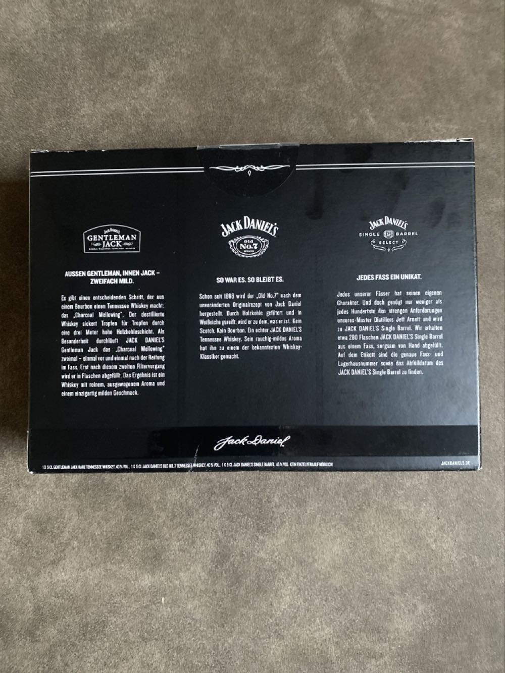 Jack daniel‘s Drei Echte Charaktertypen - Jack Daniel’s Distillery, Lynchburg, TN (50 mL) alcohol collectible - Main Image 3