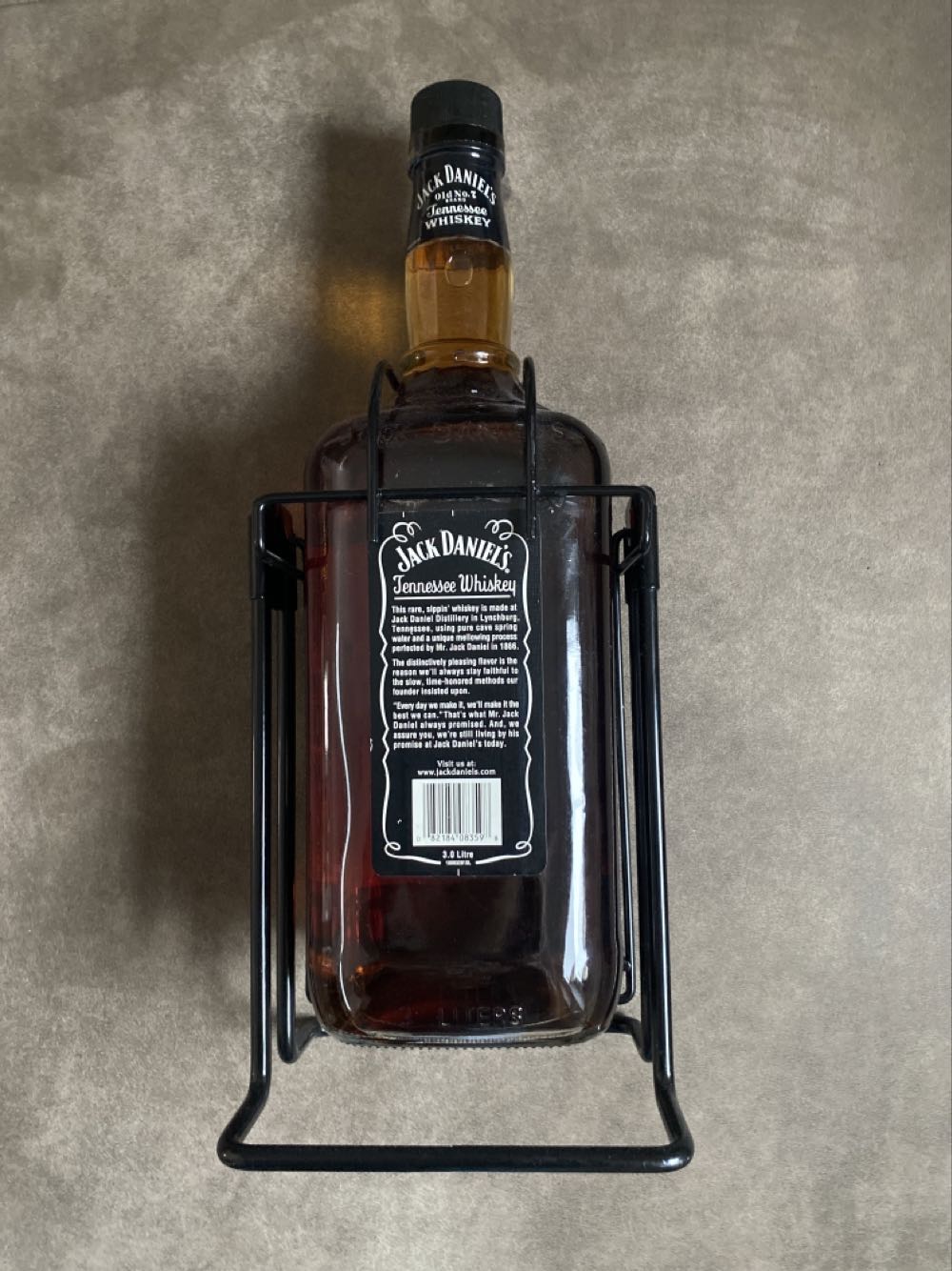 Jack Daniels 3L w/ Box (US) - Jack Daniel’s Distillery, Lynchburg, TN (3 L) alcohol collectible [Barcode 082184083598] - Main Image 3