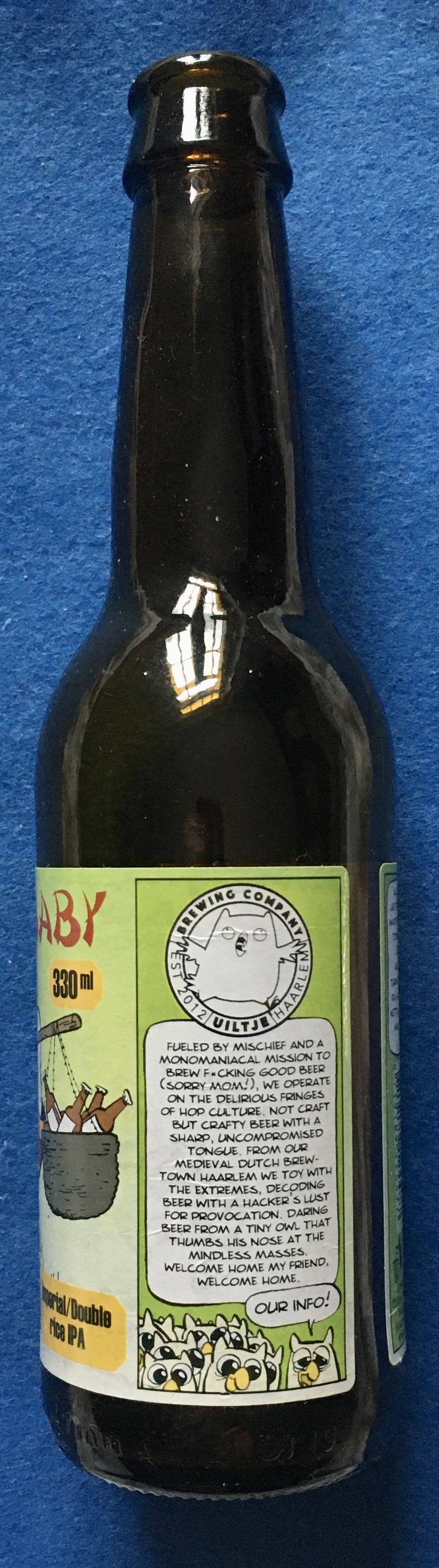 Rice, Rice Baby - Uiltje Brewing Company (330 mL) alcohol collectible [Barcode 8719189124477] - Main Image 3